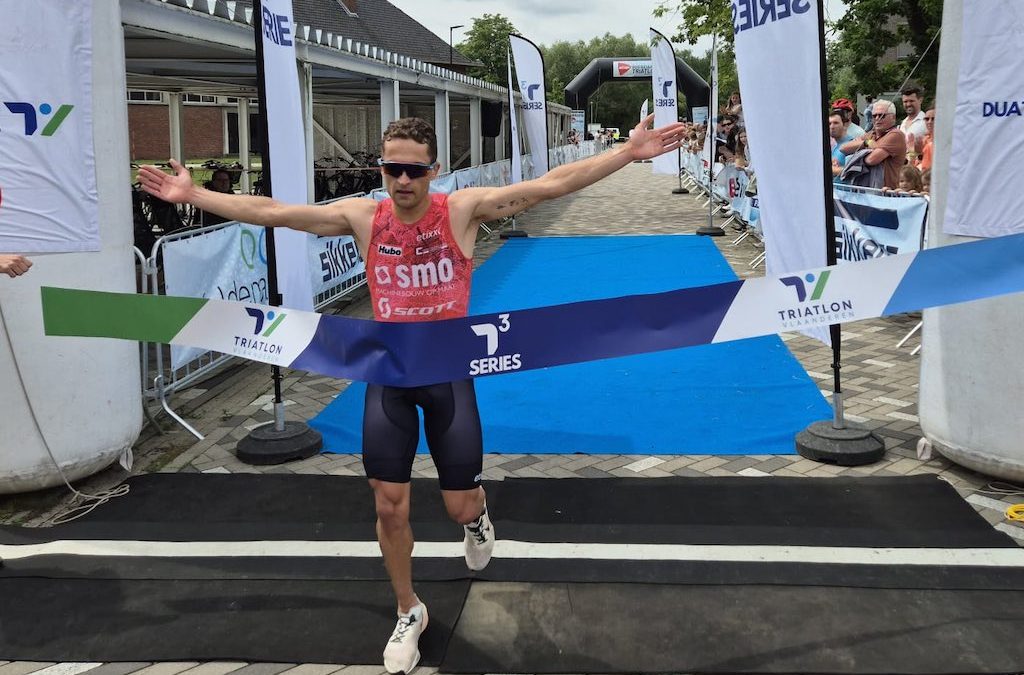 Giani Vanden Broucke en Lotte Vandekerckhove winnen T3 triatlon in Dendermonde