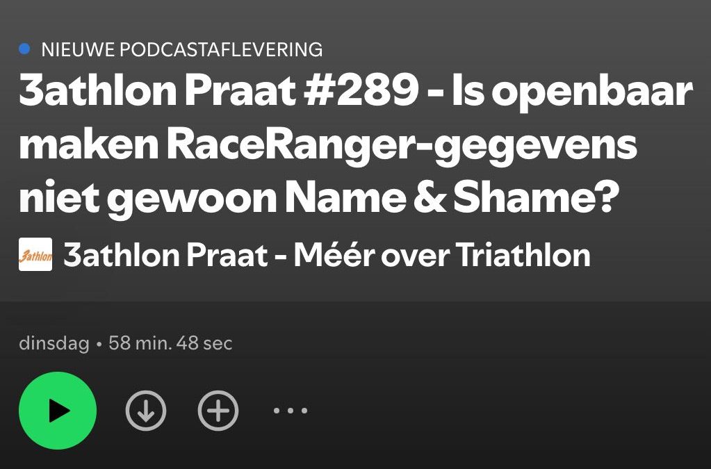 RaceRanger fame or shame, Supertri is weer hot, Laidlow ook, Cave was top maar World Triathlon niet – 3athlon Praat 289 Podcast