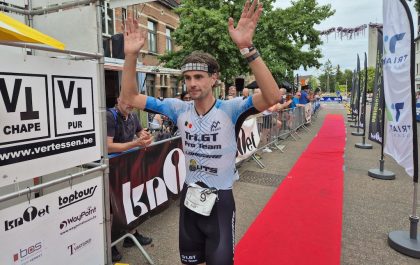 Dries Matthys wint de Hageland Power Triatlon in Aarschot (foto: 3athlon.be)