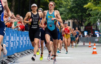 Jolien Vermeylen loopt naar de 4de plaats in de WTCS Hamburg triatlon (foto; 3athlon.be)