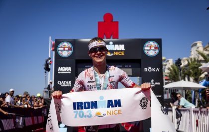 Marten Van Riel won in juni de 70.3 Ironman in Nice (foto: Jan Hetfleisch/Getty Images for IRONMAN)