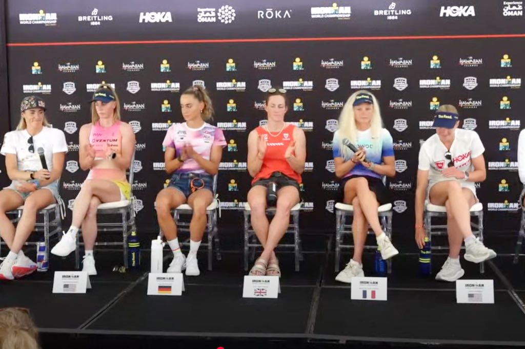 Kat Matthews lijkt 'cooler' dan de andere favorietes - Bekijk persconferentie WK Ironman Hawaii