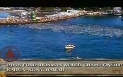Het WK Ironman in Hawaii in 2005 (foto: screenshot 3athlon.be)