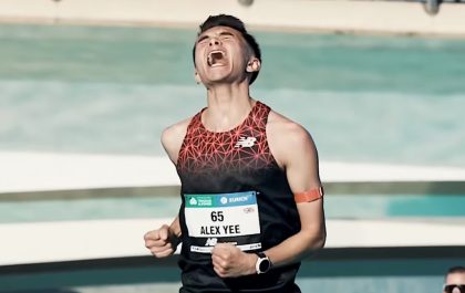 Alex Yee wordt 7de in de marathon van Valencia in een onvoorstelbare 2u06! (foto: screenshot 3athlon.be)