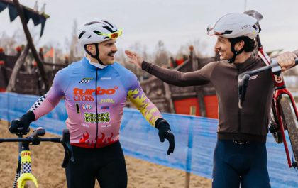 Average Rob met Jonas Lang bij de parcoursverkenning van de Turbo Cross (foto: Turbo Cross RR)