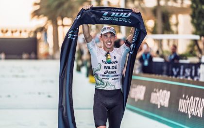 Hayden Wilde is wereldkampioen na zijn zesde T100 zege in Qatar (foto: T100)