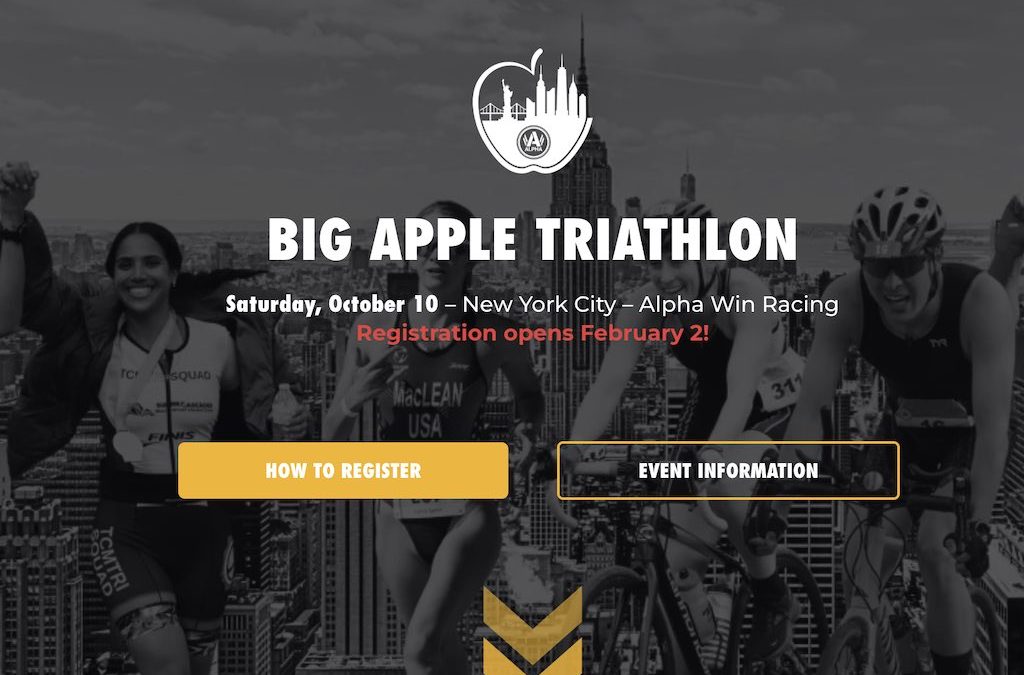 Nieuwe triatlon in het hart van New York: Big Apple Triathlon met finish in Central Park