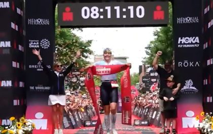 Solveig Lovseth wint de Ironman Texas (foto: screenshot 3athlon.be)