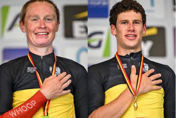 Lotte Claes en Alec Segaert pakken titels op BK tijdrijden (foto: RR)