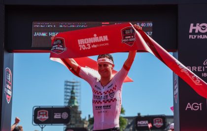 Marten Van Riel wint de 70.3 Ironman Elsinore (foto: Ironman)