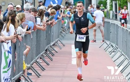 Guust De Smul eerder dit seizoen in de duatlon van Kruisem (foto: Triatlon Vlaanderen)