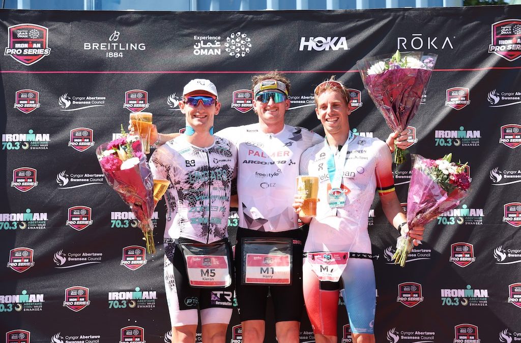 Joran Driesen pakt eerste Ironman Pro Series podium in 70.3 Ironman Swansea