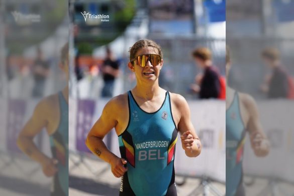 Luca Vander Bruggen wint de Europe Triathon Junior Cup in Holten (foto: Triathlon Holten RR)