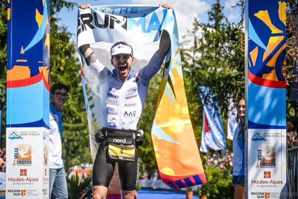 Niek Heldoorn wint de Emrbunman triatlon (foto: Embrunman RR)