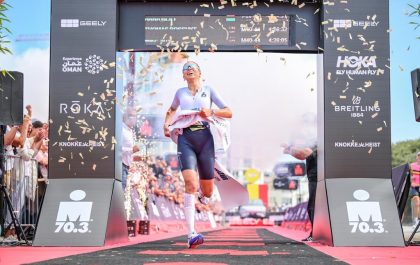 De Luxemburgse Anna Reiff wint 70.3 Ironman triatlon Knokke-Heist (foto: 3athlon.be/David Pintens)