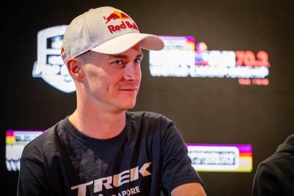 Marten Van Riel klaar voor het WK 70.3 Ironman in Nice (foto: 3athlon.be/David Pintens)