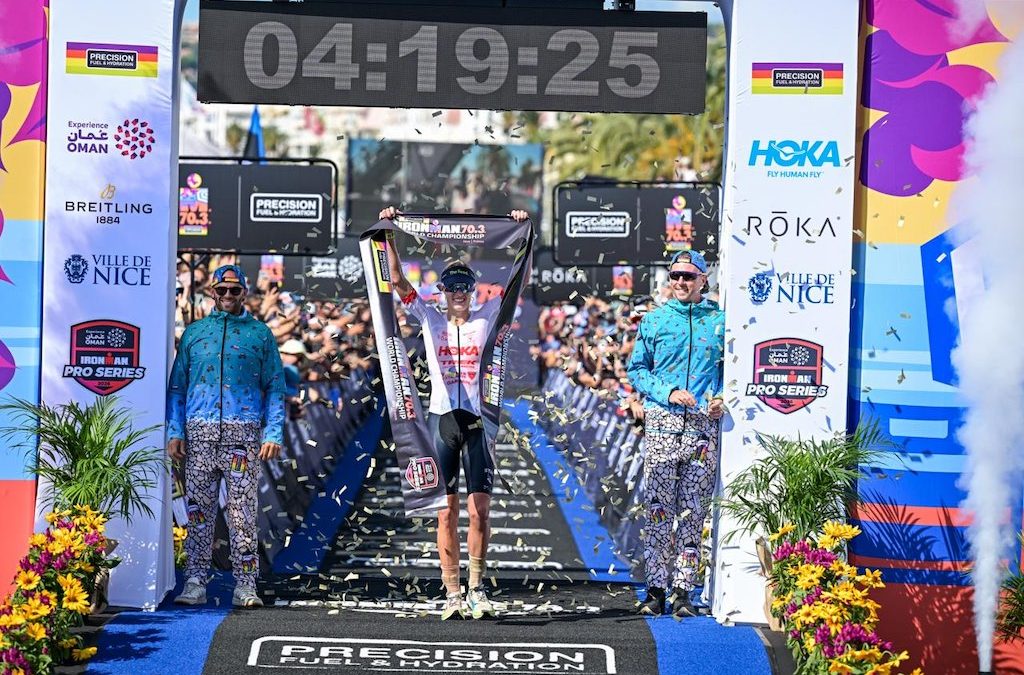 Taylor Knibb vierde keer wereldkampioene 70.3 Ironman na lange solo in Nice