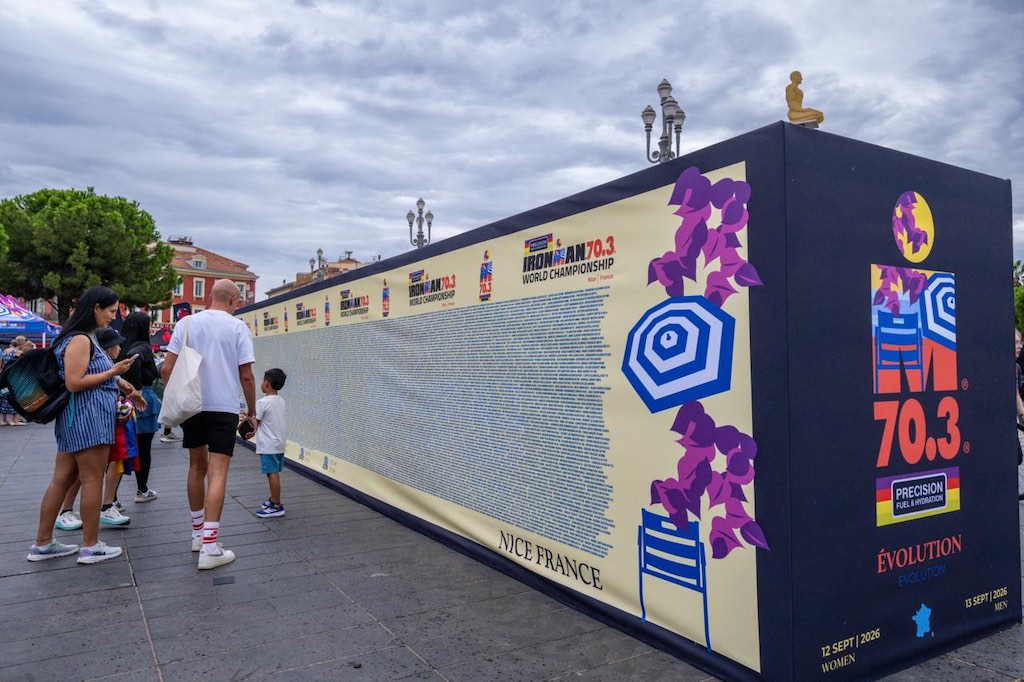 Sfeerfoto van het WK 70.3 Ironman in Nice (foto: 3athlon.be/David Pintens)