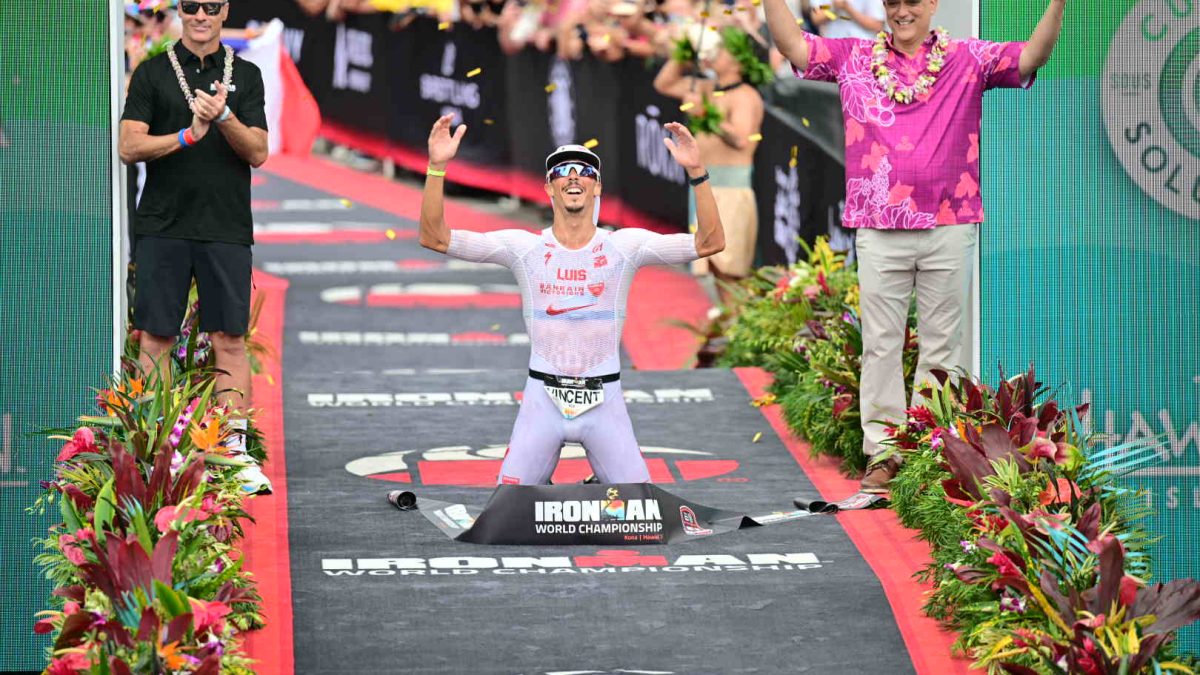 Vincent Luis wint WK Ironman Hawaii na afvallings-race, Marten Van Riel op karakter naar finish