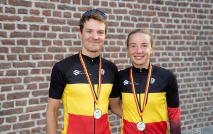 Jonathan Wayaffe Camille Roman Belgische kampioenen long distance duatlon (foto: Stijn Vandecapelle)