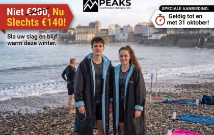 Herfstkorting op Peaks DryRobe (foto: Blue Globe Sports)