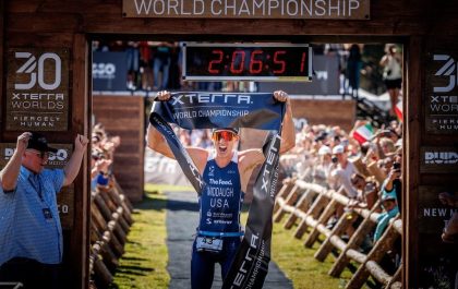 Sullivan Middaugh wint het WK Xterra in New Mexico (foto; Xterra)